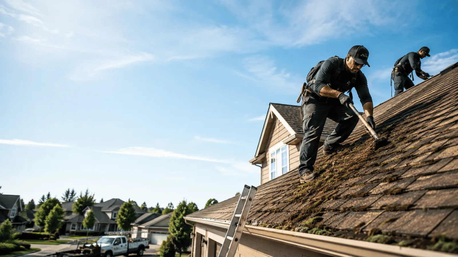 Roof Moss Removal in Cambria, WI near me